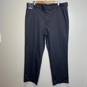 ROUNDTREE & YORKE TravelSmart Classic Fit‎ Pants Flat Front Gray 40"x30” NWT